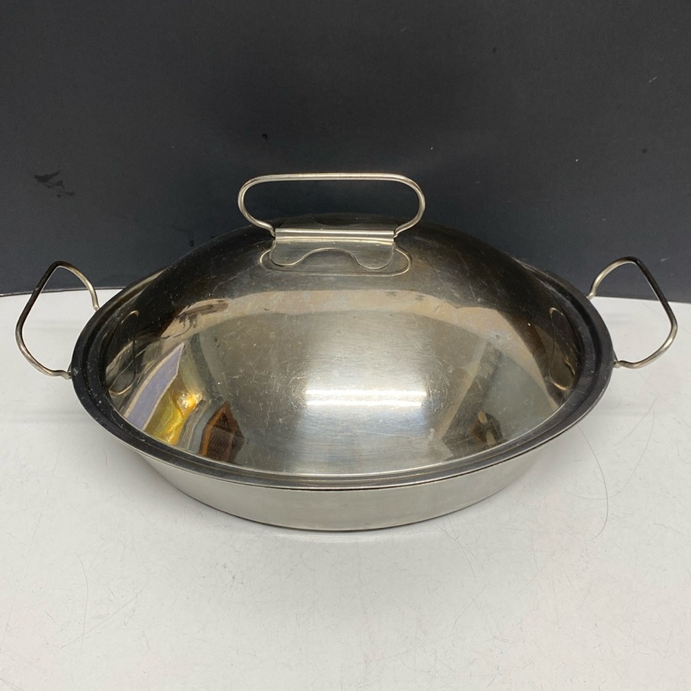 Cuisinart Pennsylvania Dutch Oval Roasting Pan 2 Qt C59-29D Stainless Steel